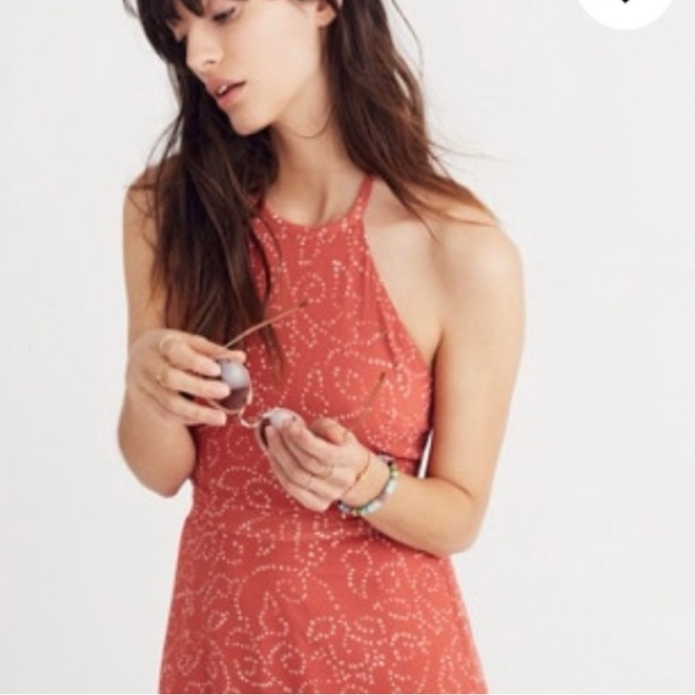 New! Madewell Halter Tie Back Maxi dress - Picture 2 of 12